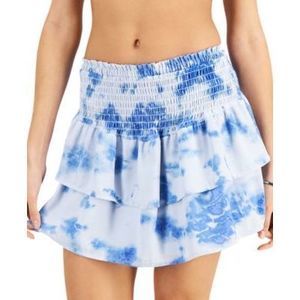 Miken Juniors' Tie-Dye Cover Up Swimsuit Skirt Large L
